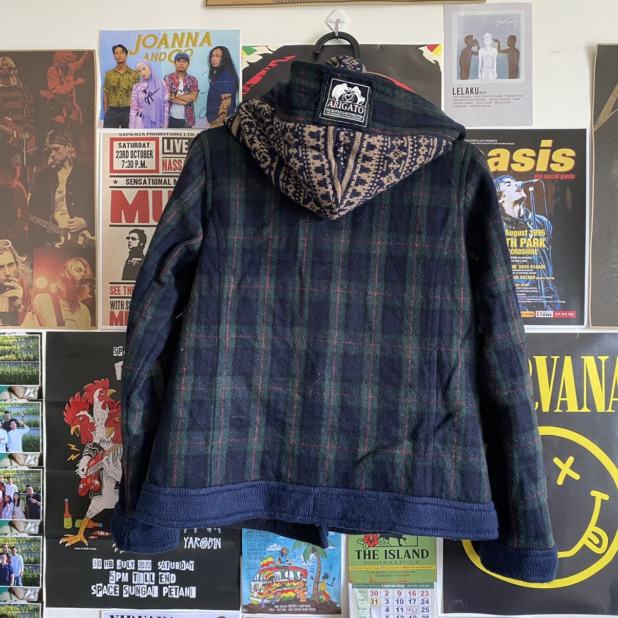 Vintage Vintage Japanese Knitted Duffle Hoodie Jacket Size US S / EU 44-46 / 1 - 7 Thumbnail
