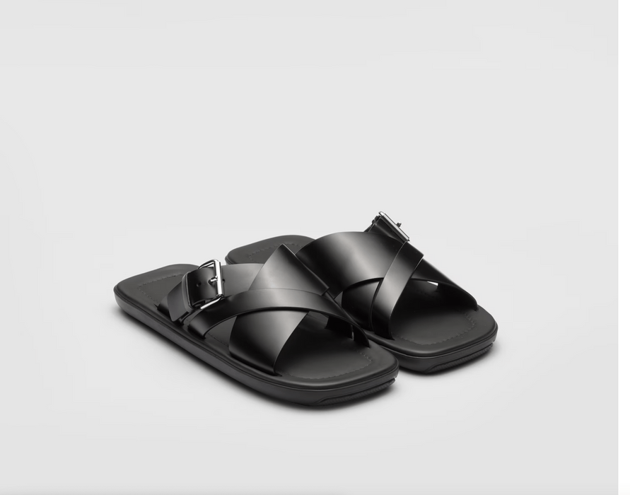 Prada PRADA MULES SANDALS TRIANGLE 2X3092_B4L_F0002_F_G001 | Grailed