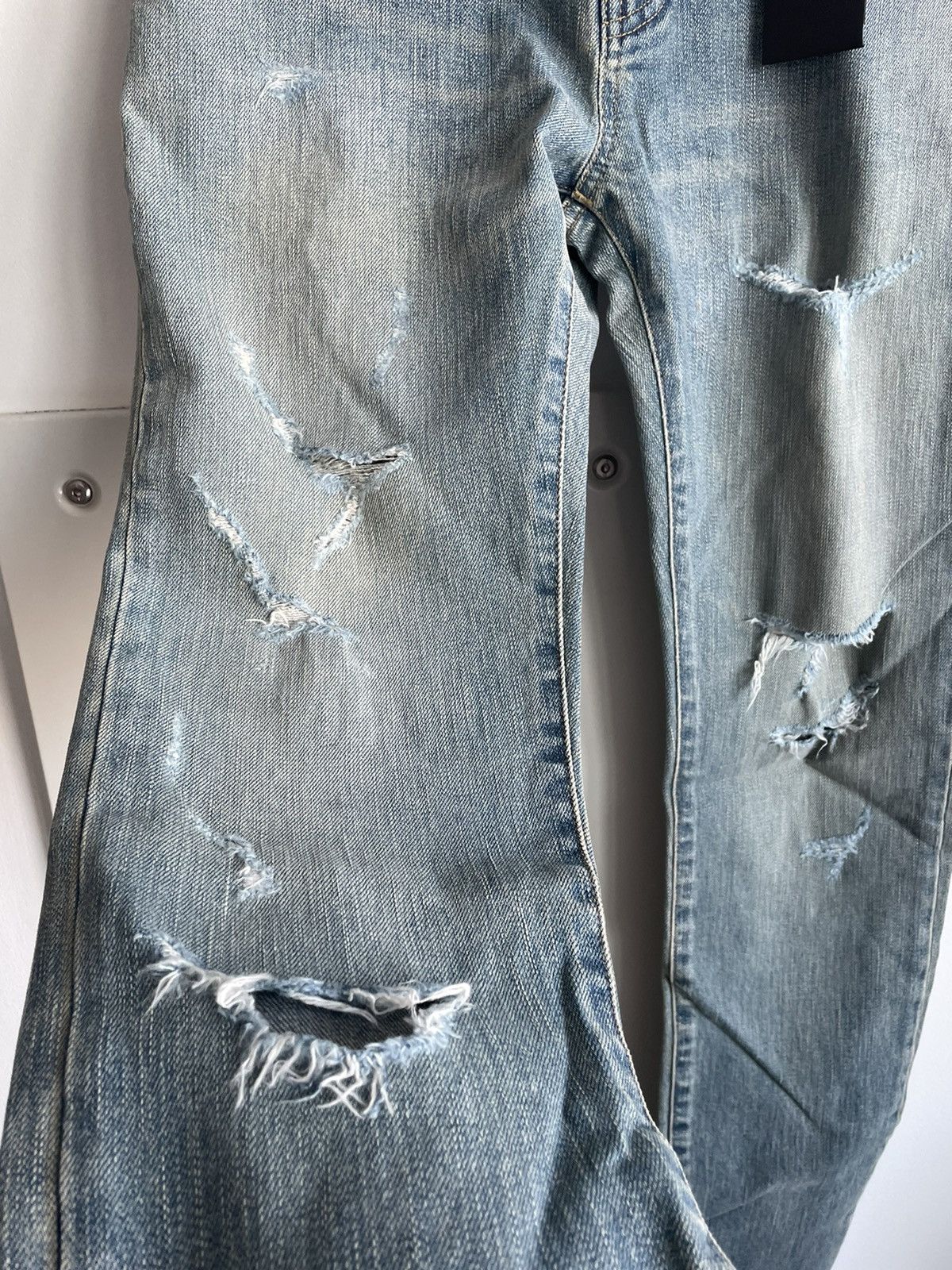 Hedi Slimane × Saint Laurent Paris Super Rare Saint Laurent Trash Denim by Hedi Slimane Size US 29 - 4 Thumbnail