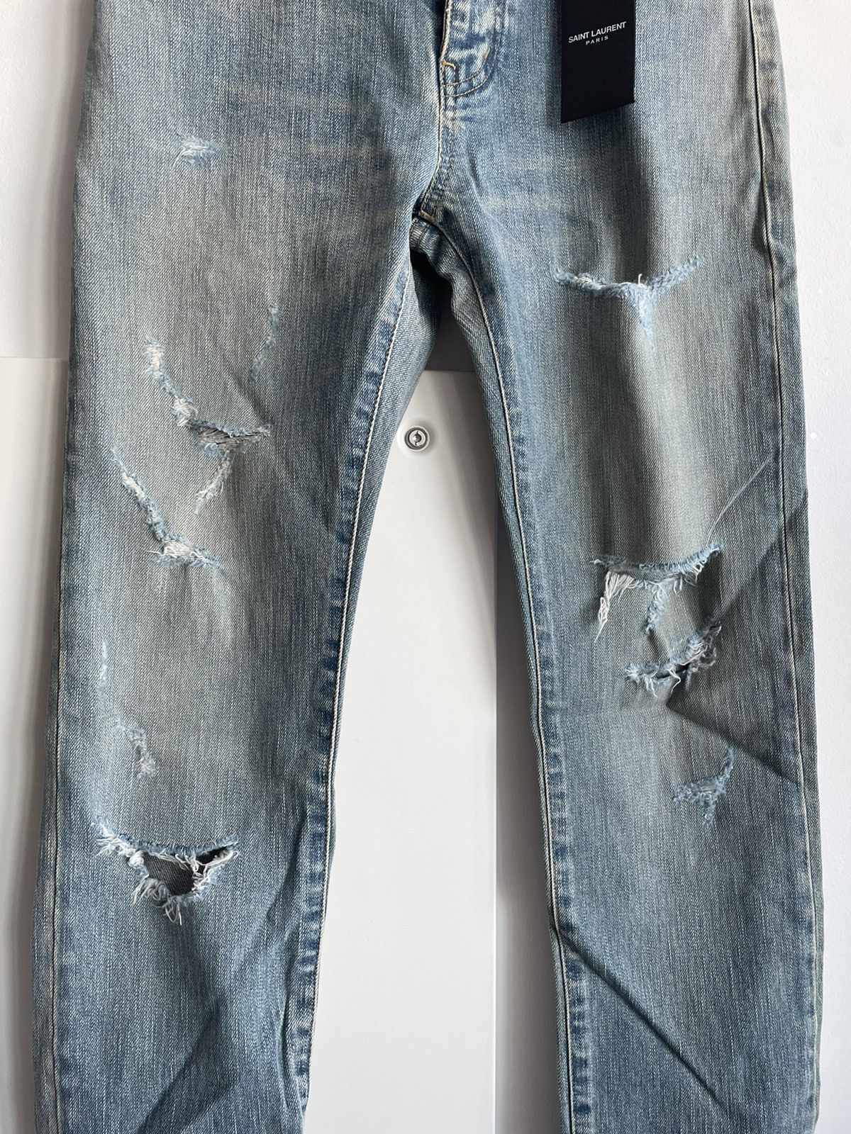 Hedi Slimane × Saint Laurent Paris Super Rare Saint Laurent Trash Denim by Hedi Slimane Size US 29 - 11 Thumbnail