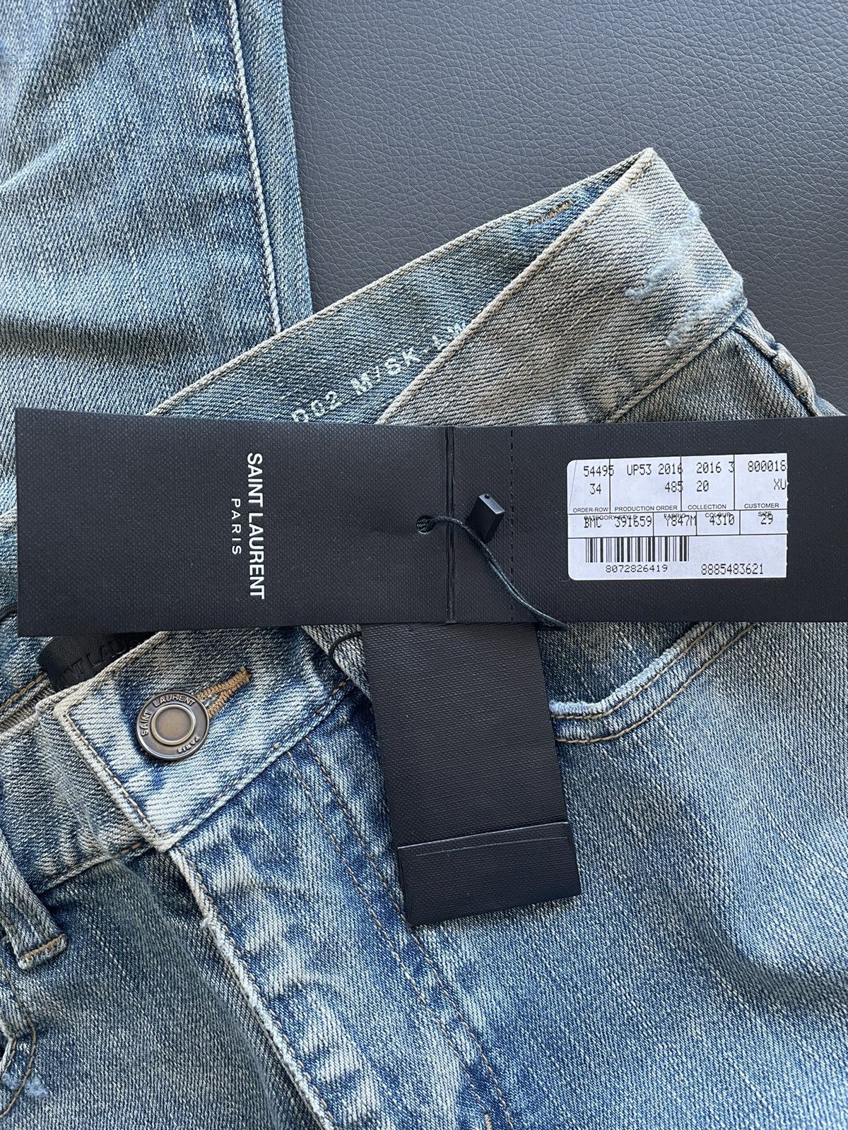 Hedi Slimane × Saint Laurent Paris Super Rare Saint Laurent Trash Denim by Hedi Slimane Size US 29 - 13 Thumbnail