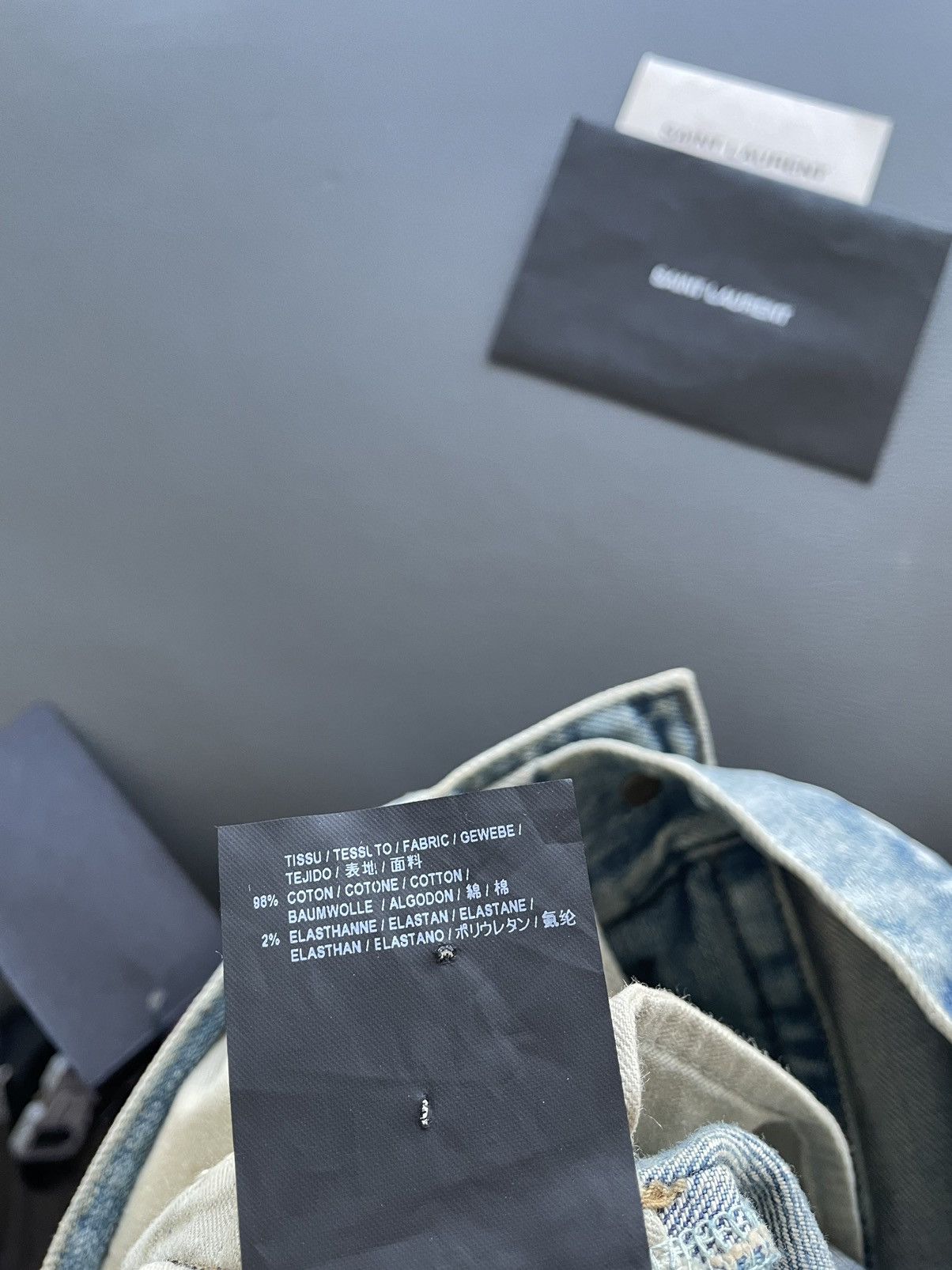 Hedi Slimane × Saint Laurent Paris Super Rare Saint Laurent Trash Denim by Hedi Slimane Size US 29 - 8 Thumbnail