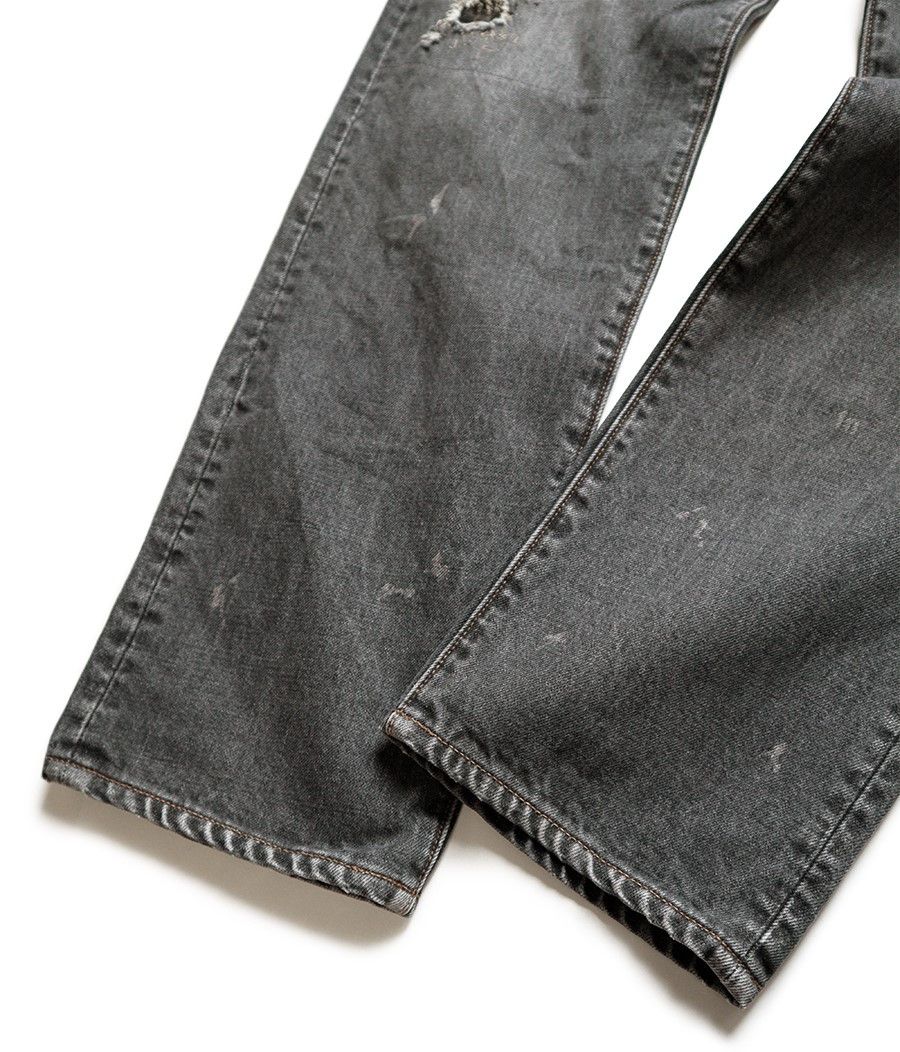 Kapital KAPITAL 14oz black denim pants monkey cisco jeans 3years 32 Size US 32 / EU 48 - 8 Thumbnail