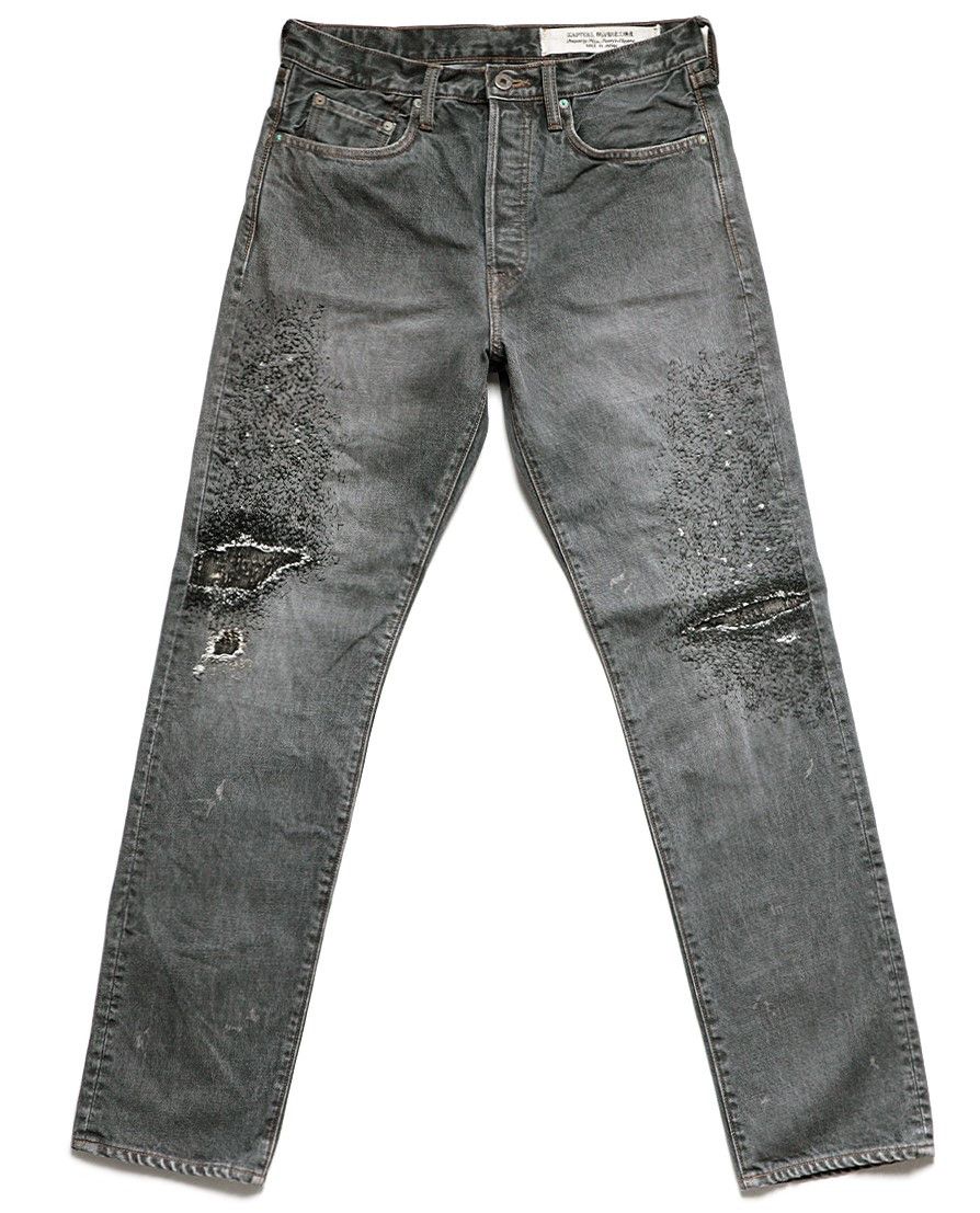 Kapital KAPITAL 14oz black denim pants monkey cisco jeans 3years 32 Size US 32 / EU 48 - 1 Thumbnail