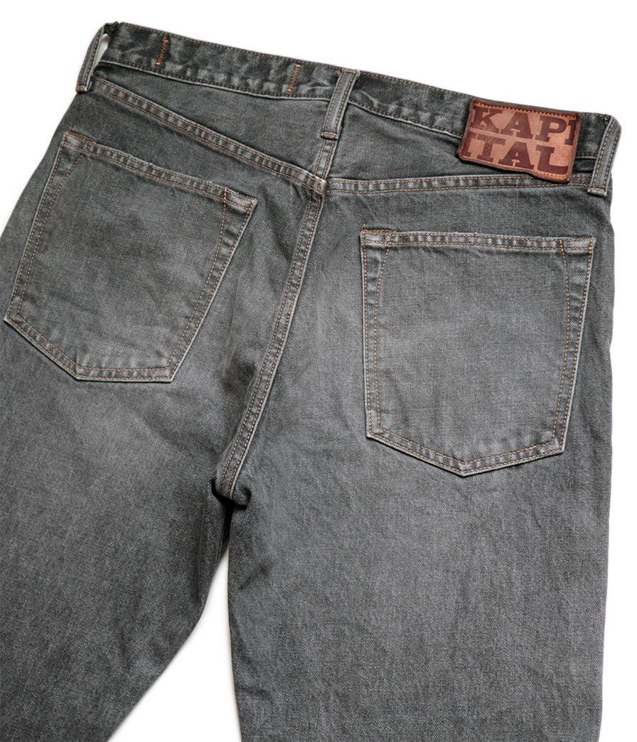 Kapital KAPITAL 14oz black denim pants monkey cisco jeans 3years 32 Size US 32 / EU 48 - 9 Thumbnail