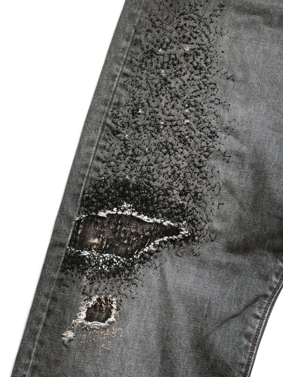 Kapital KAPITAL 14oz black denim pants monkey cisco jeans 3years 32 Size US 32 / EU 48 - 7 Thumbnail