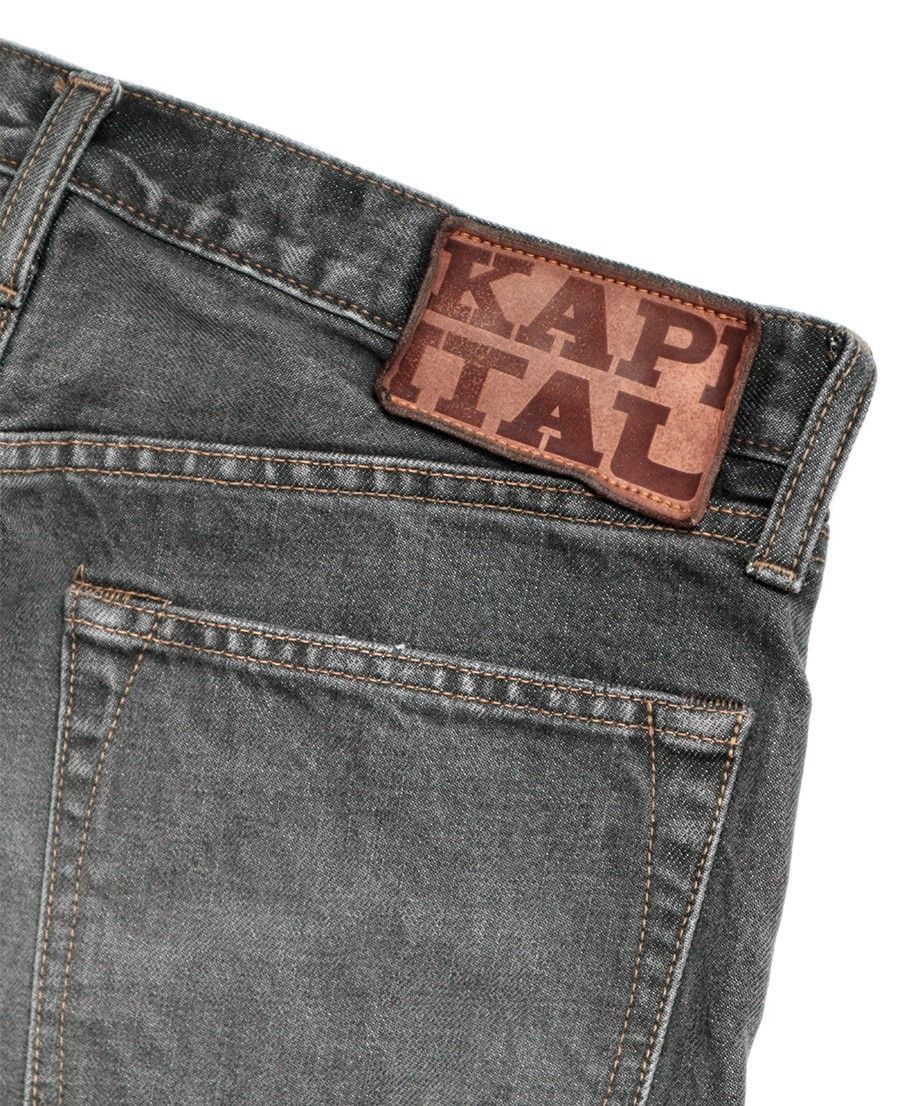 Kapital KAPITAL 14oz black denim pants monkey cisco jeans 3years 32 Size US 32 / EU 48 - 10 Thumbnail
