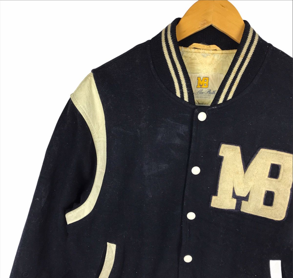 Macbeth Macbeth Varsity Jacket Mac Beth Streetwear Hip Hop Jacket Size US L / EU 52-54 / 3 - 2 Thumbnail