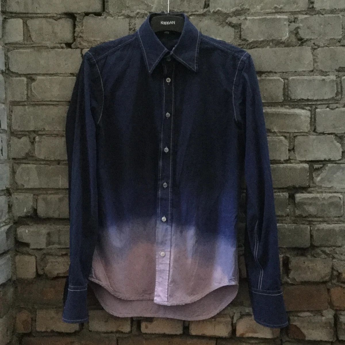 Gradient shirt.Like Ann Demeulemeester or Dior