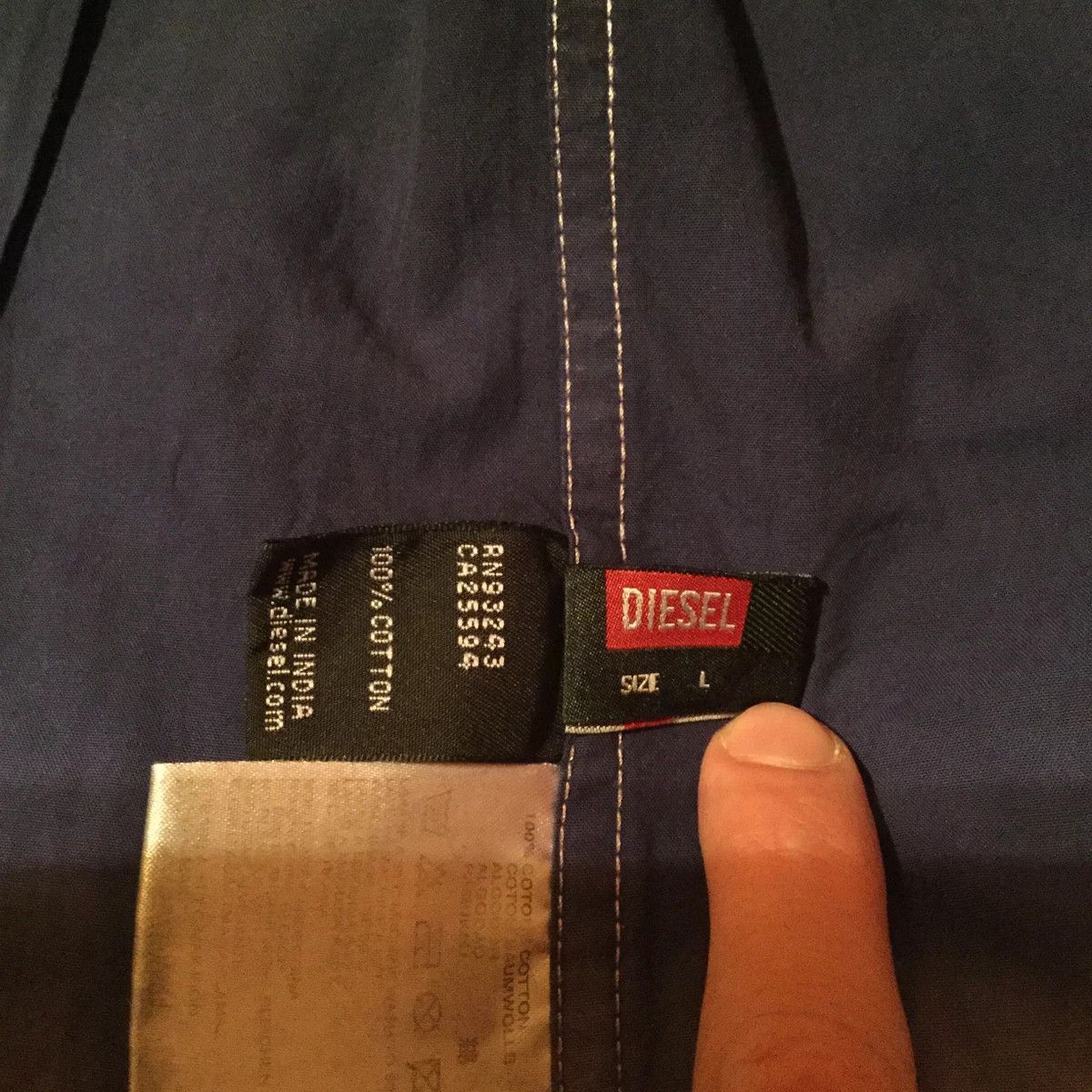 Diesel Gradient shirt.Like Ann Demeulemeester or Dior Size US M / EU 48-50 / 2 - 3 Thumbnail