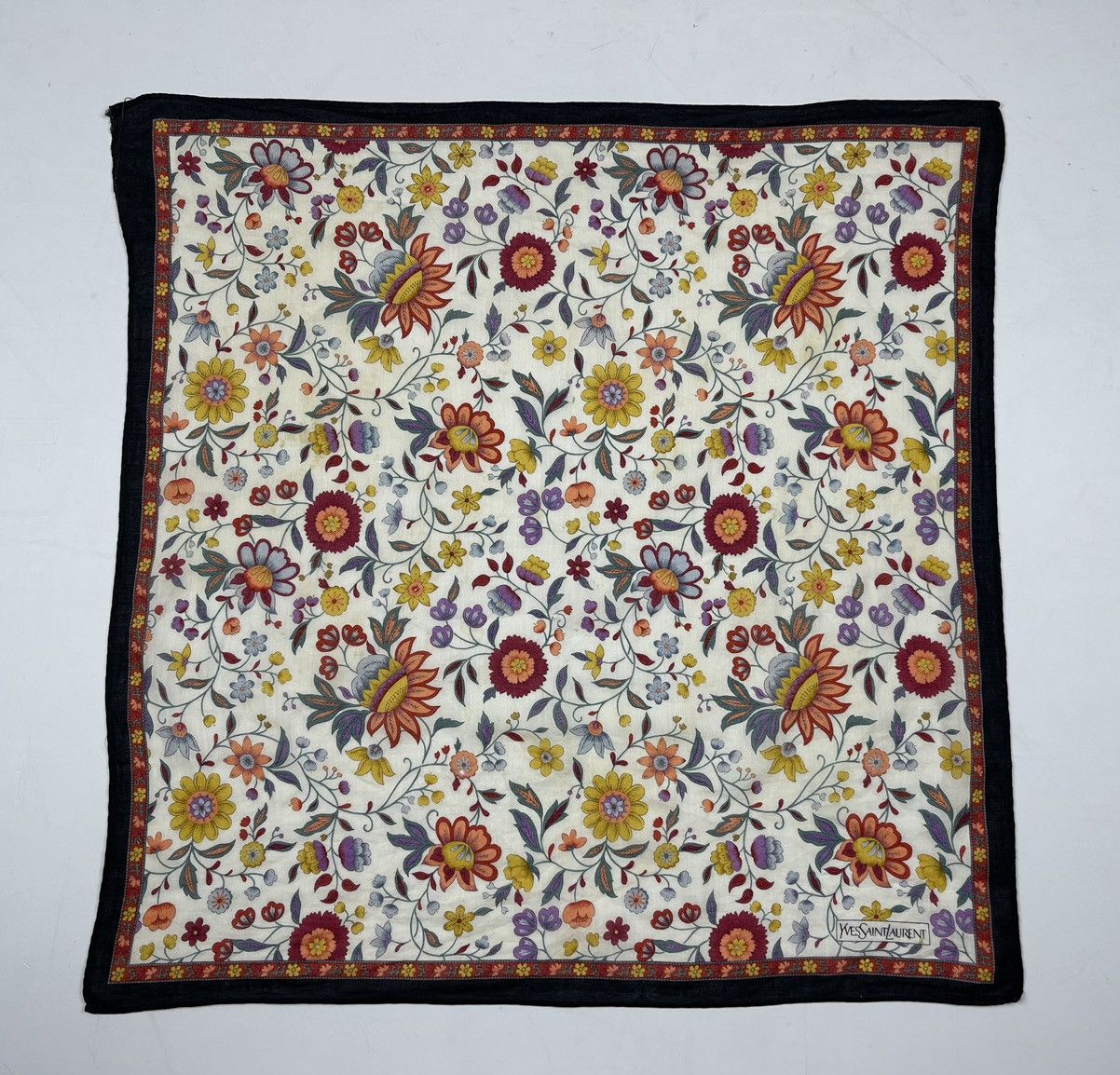 Vintage × Yves Saint Laurent YSL bandana handkerchief neckerchief scarf turban HC0196 Size ONE SIZE - 11 Thumbnail