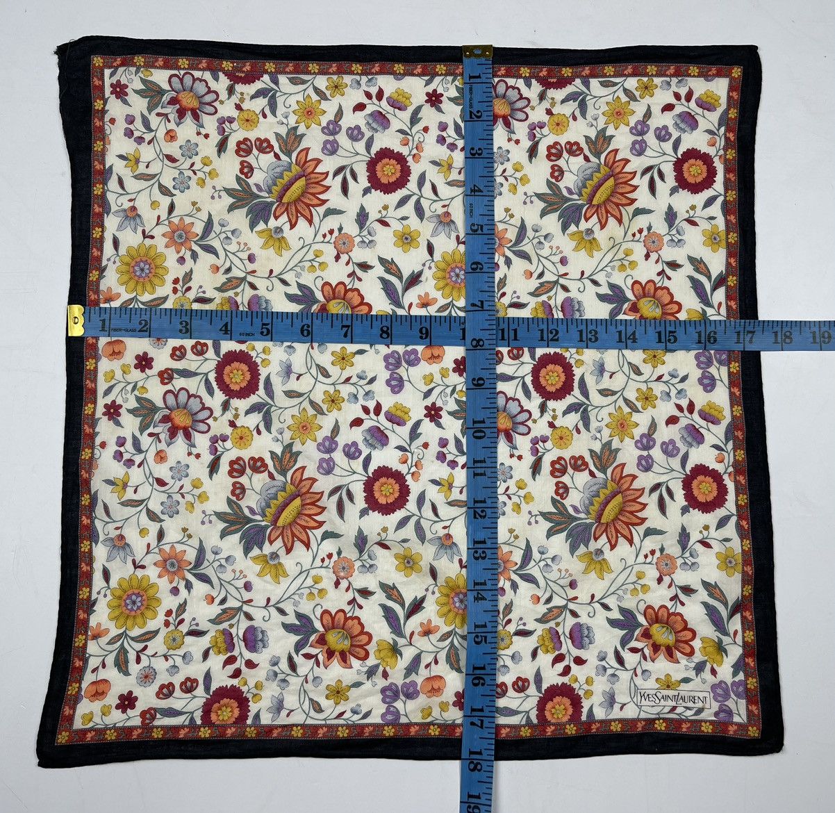Vintage × Yves Saint Laurent YSL bandana handkerchief neckerchief scarf turban HC0196 Size ONE SIZE - 10 Thumbnail