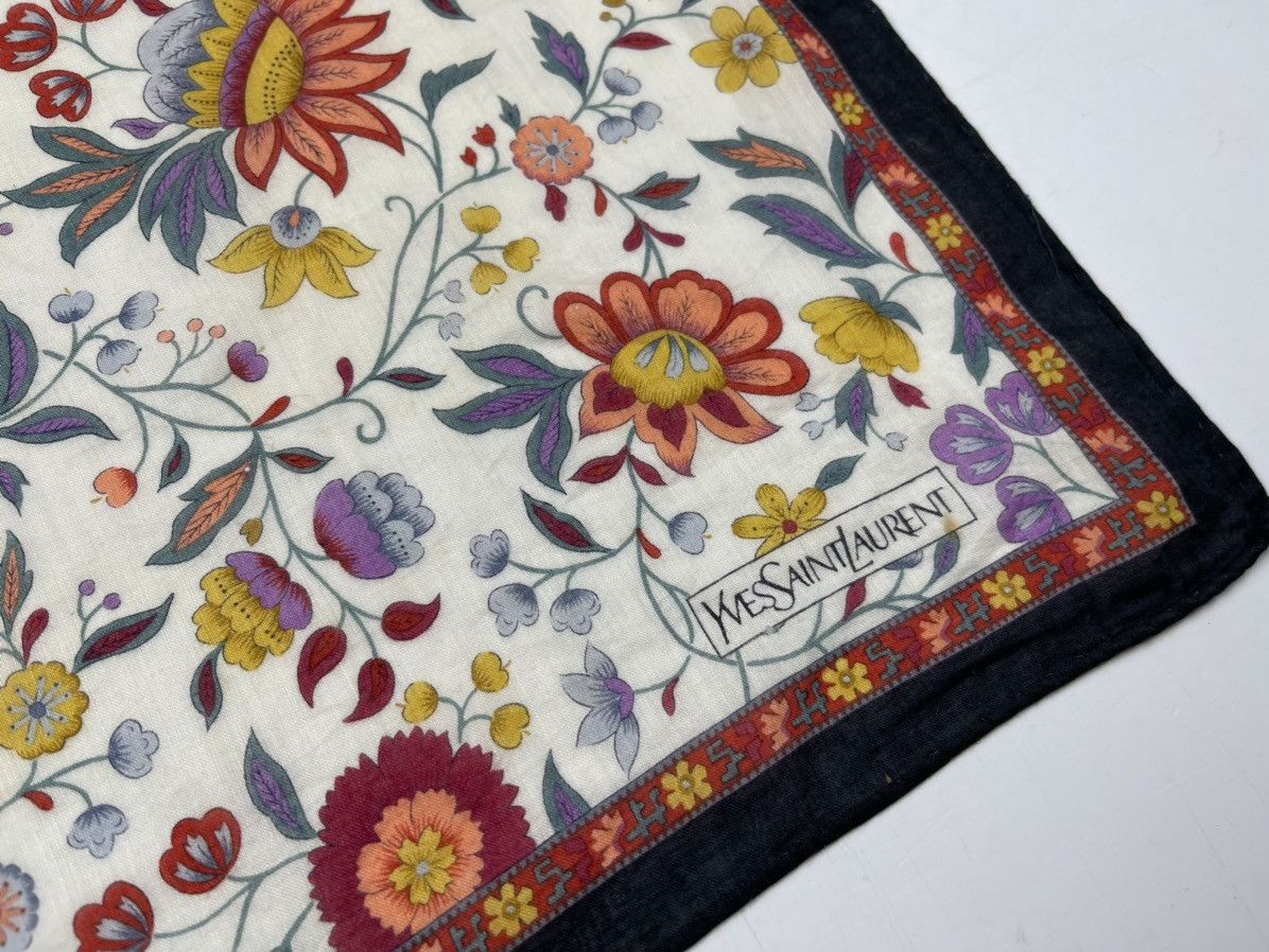 Vintage × Yves Saint Laurent YSL bandana handkerchief neckerchief scarf turban HC0196 Size ONE SIZE - 2 Thumbnail