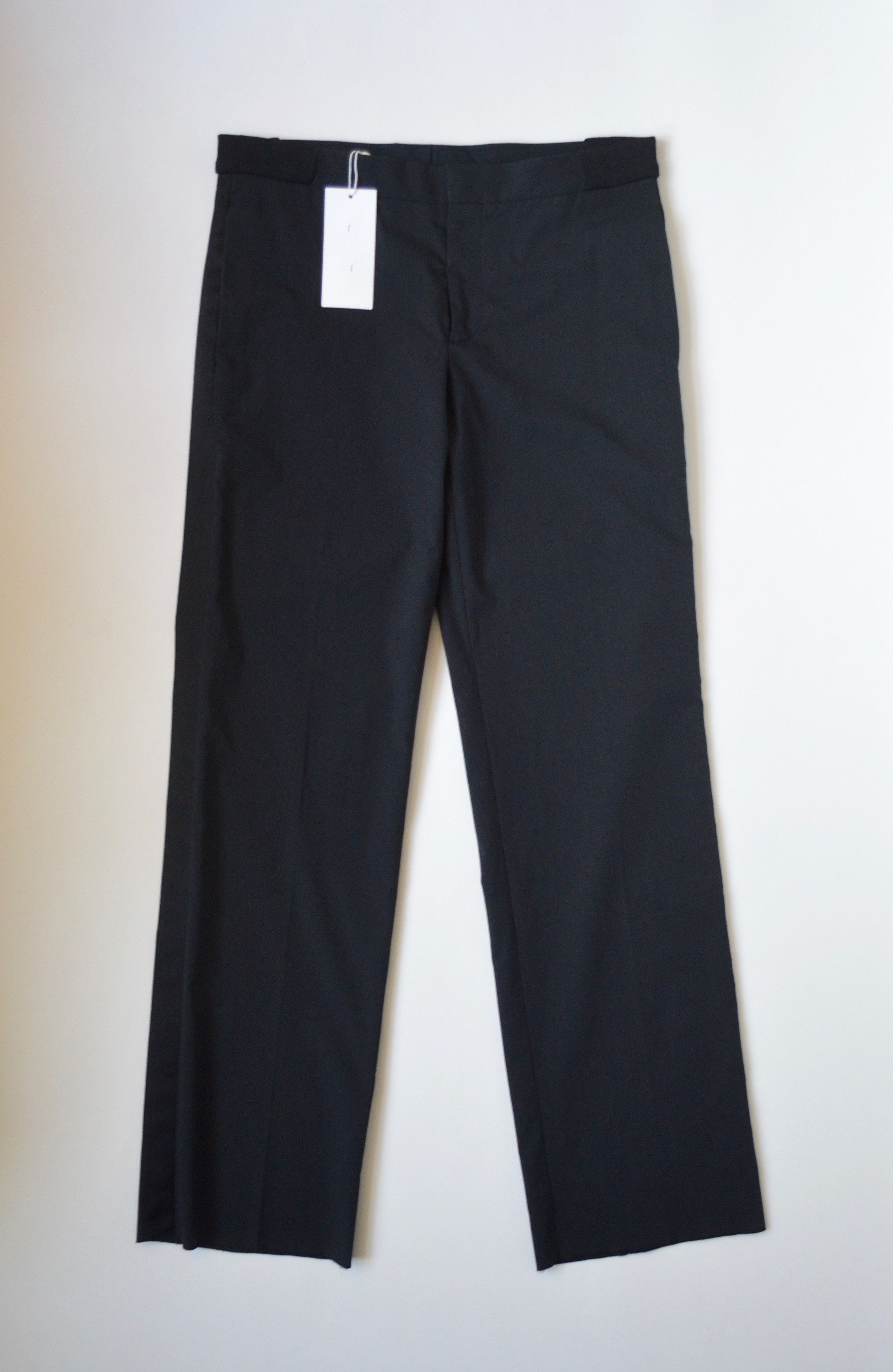 Pre-owned Maison Margiela S/s 17 Sample Side Stripe Trousers In Dark Blue