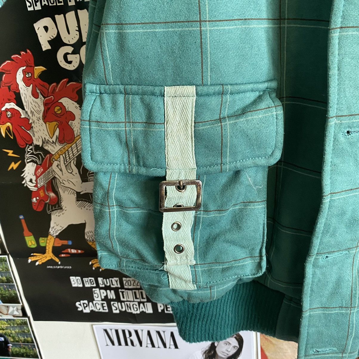 Alphanumeric Vintage Alpha Numeric Green Checkered Hoodie Jacket Size US L / EU 52-54 / 3 - 10 Thumbnail