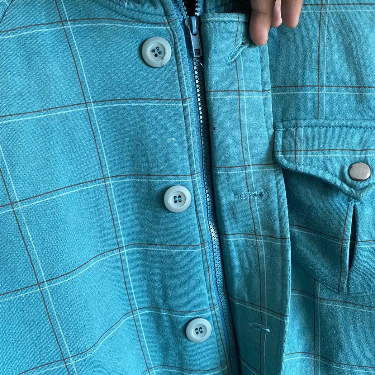 Alphanumeric Vintage Alpha Numeric Green Checkered Hoodie Jacket Size US L / EU 52-54 / 3 - 12 Thumbnail