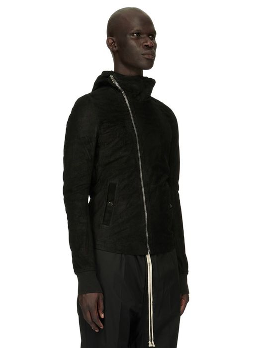 Rick Owens RICK OWENS JACKET LEATHER PUFFER GIMP BOMBER DENIM SLAVE ...