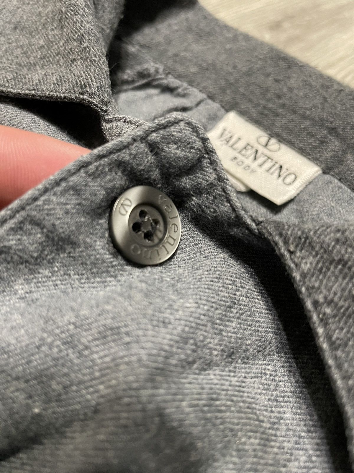Valentino Vintage Flannel Overshirt button ups Valentino Garavani Size US L / EU 52-54 / 3 - 5 Thumbnail