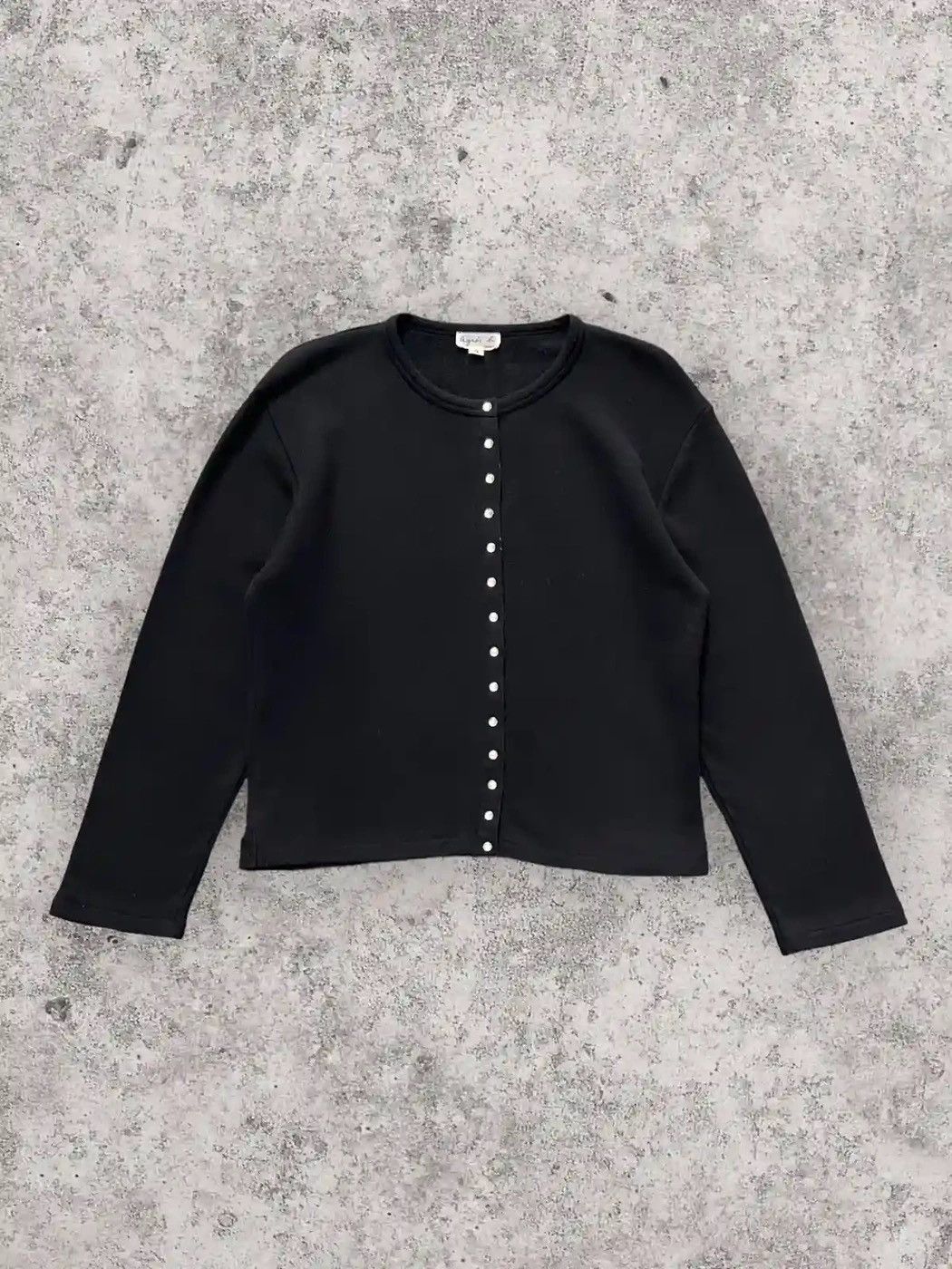 Vintage Agnes B. Paris Button Up Sweater Jacket