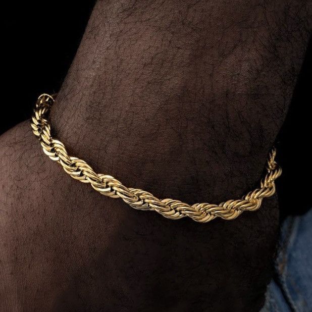 image of Givenchy Gold Rope Vintage Bracelet, Men's