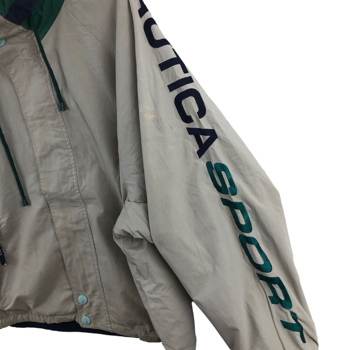 Vintage Vintage NAUTICA Sport Jacket Big Logo Spellout Embroidered Size US M / EU 48-50 / 2 - 4 Thumbnail