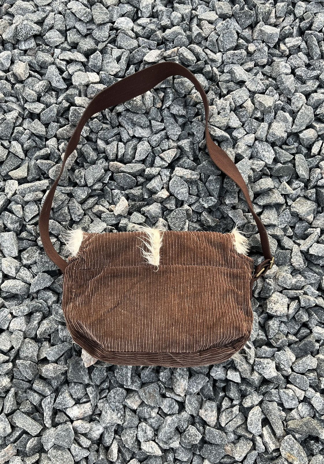 Japanese Brand very rare corduroy bag with wool elements Size ONE SIZE - 7 Thumbnail