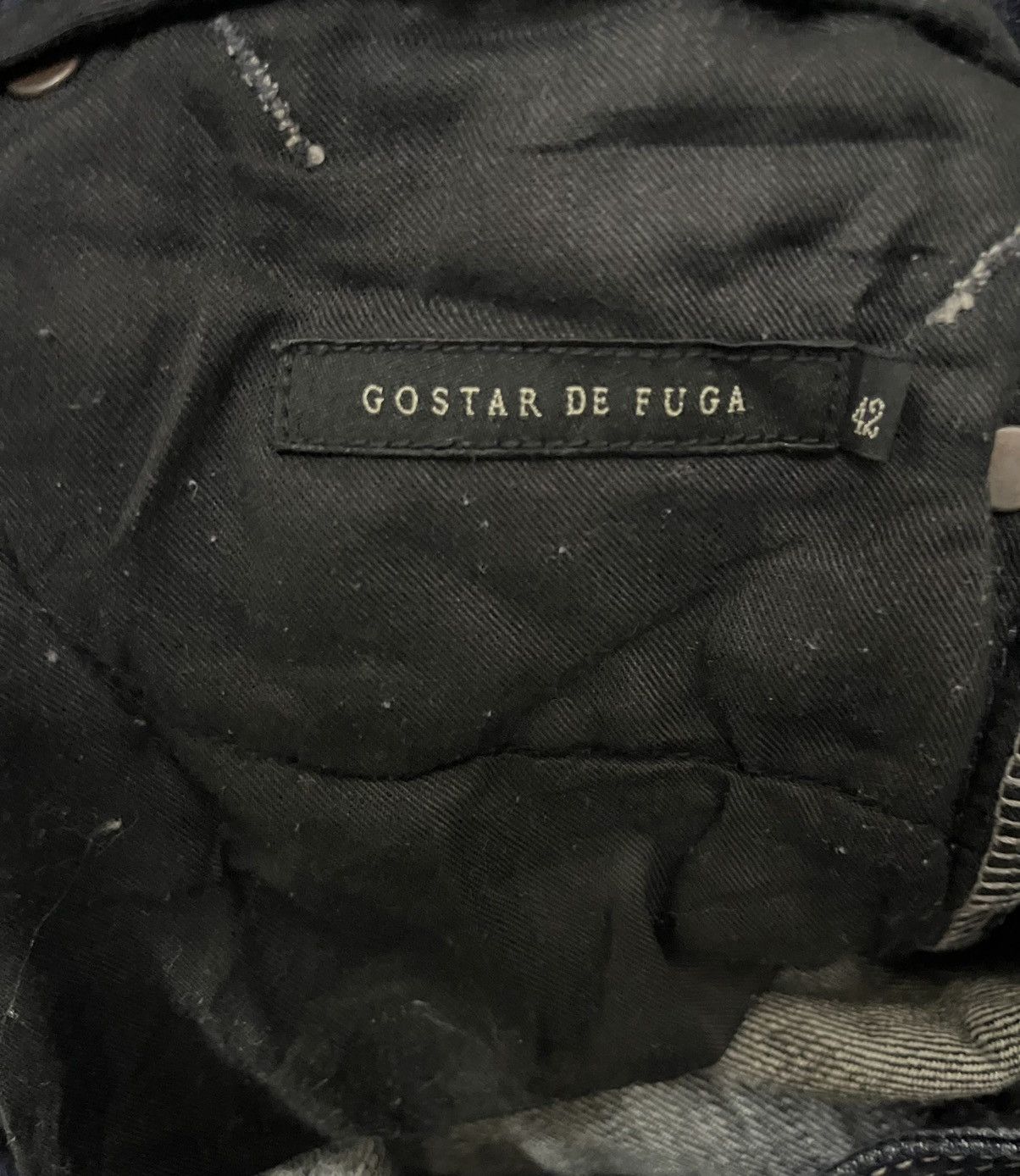 GOSTAR DE FUGA Vintage Japanese Gostar De Fuga Blue Wash Distressed Jeans Size US 29 - 9 Thumbnail