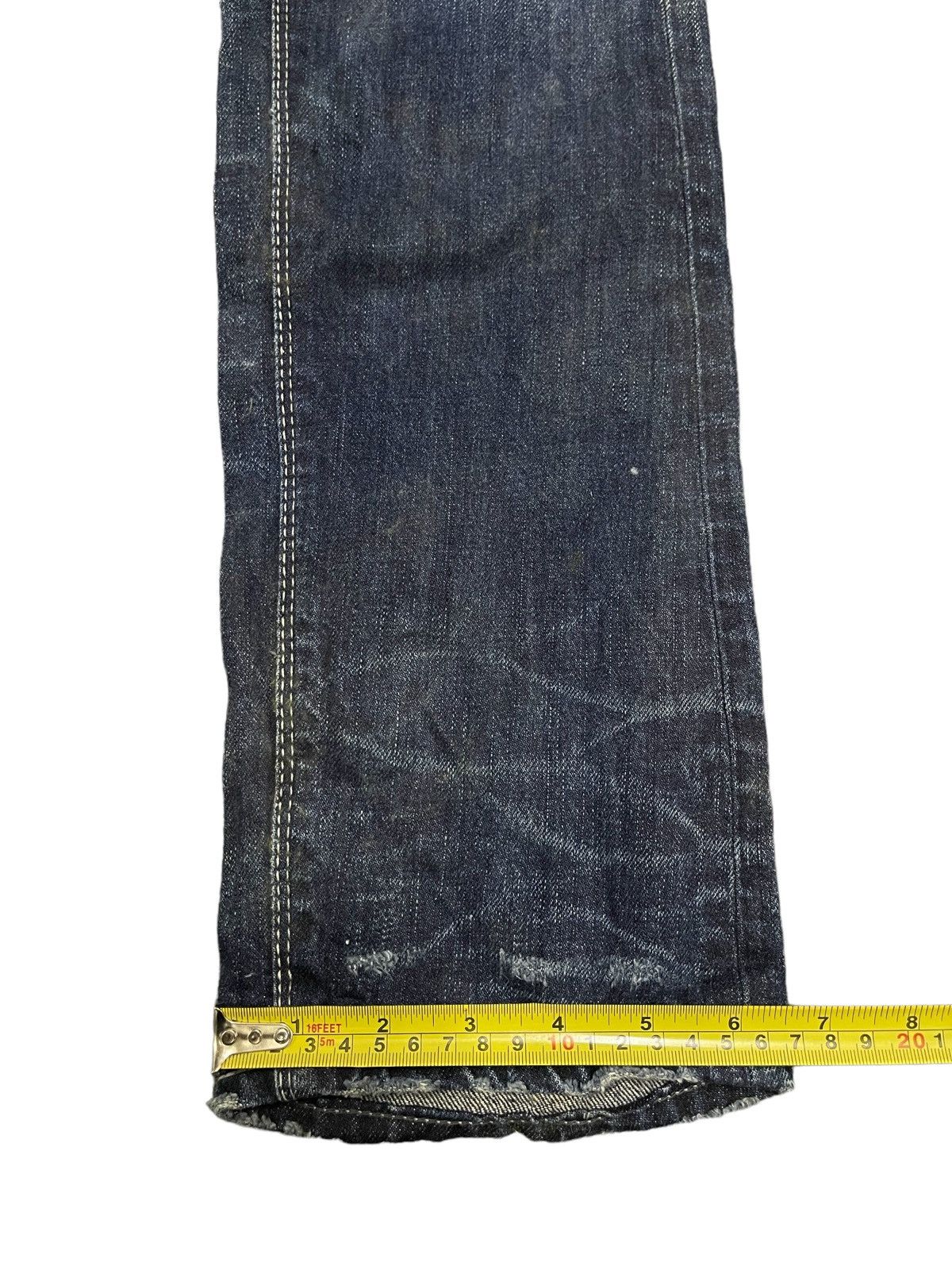 GOSTAR DE FUGA Vintage Japanese Gostar De Fuga Blue Wash Distressed Jeans Size US 29 - 17 Thumbnail