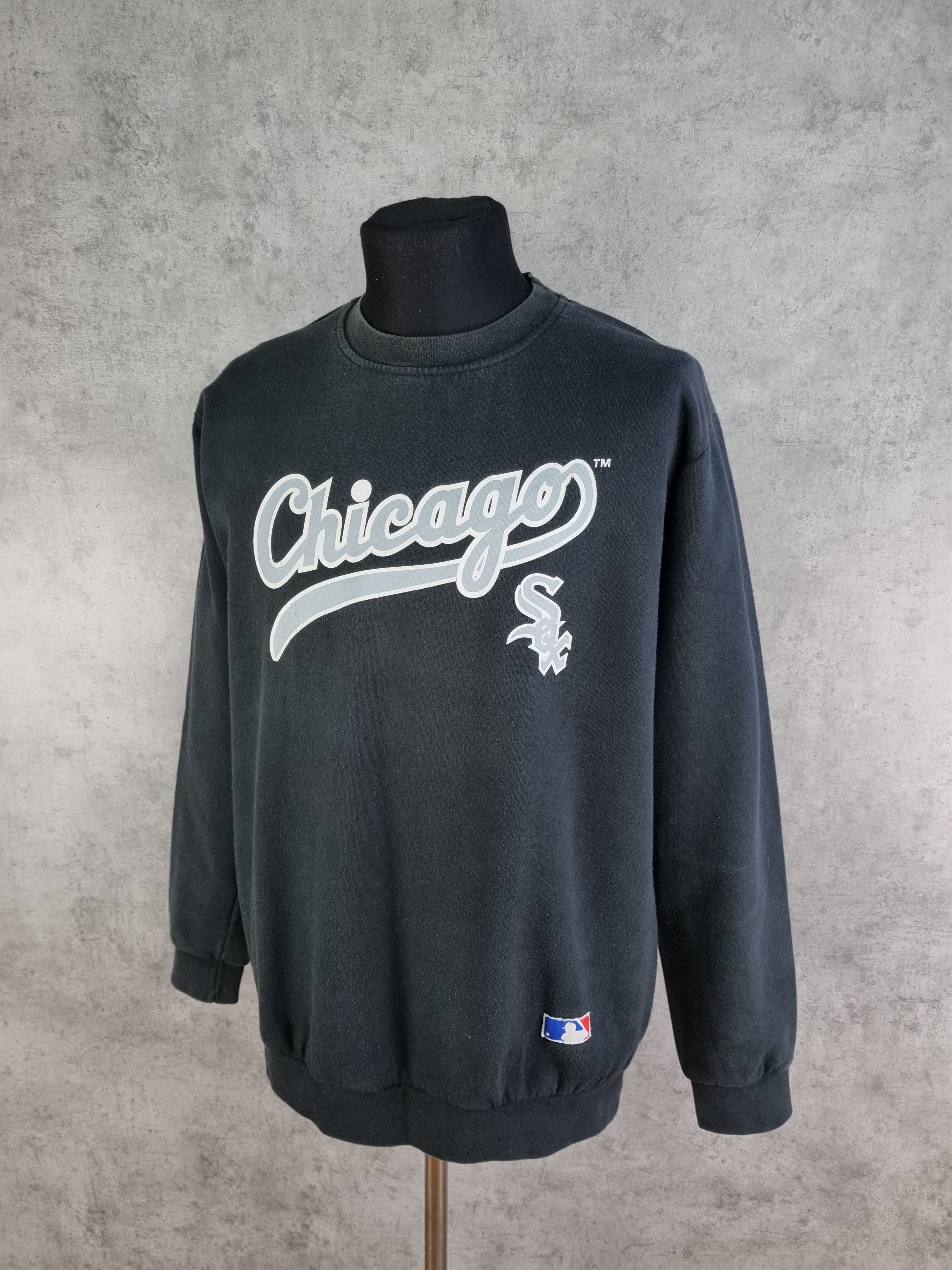 MLB × Vintage 90s Vintage Faded Chicago Sox Big logo Sweatshirts Size US XL / EU 56 / 4 - 1 Thumbnail