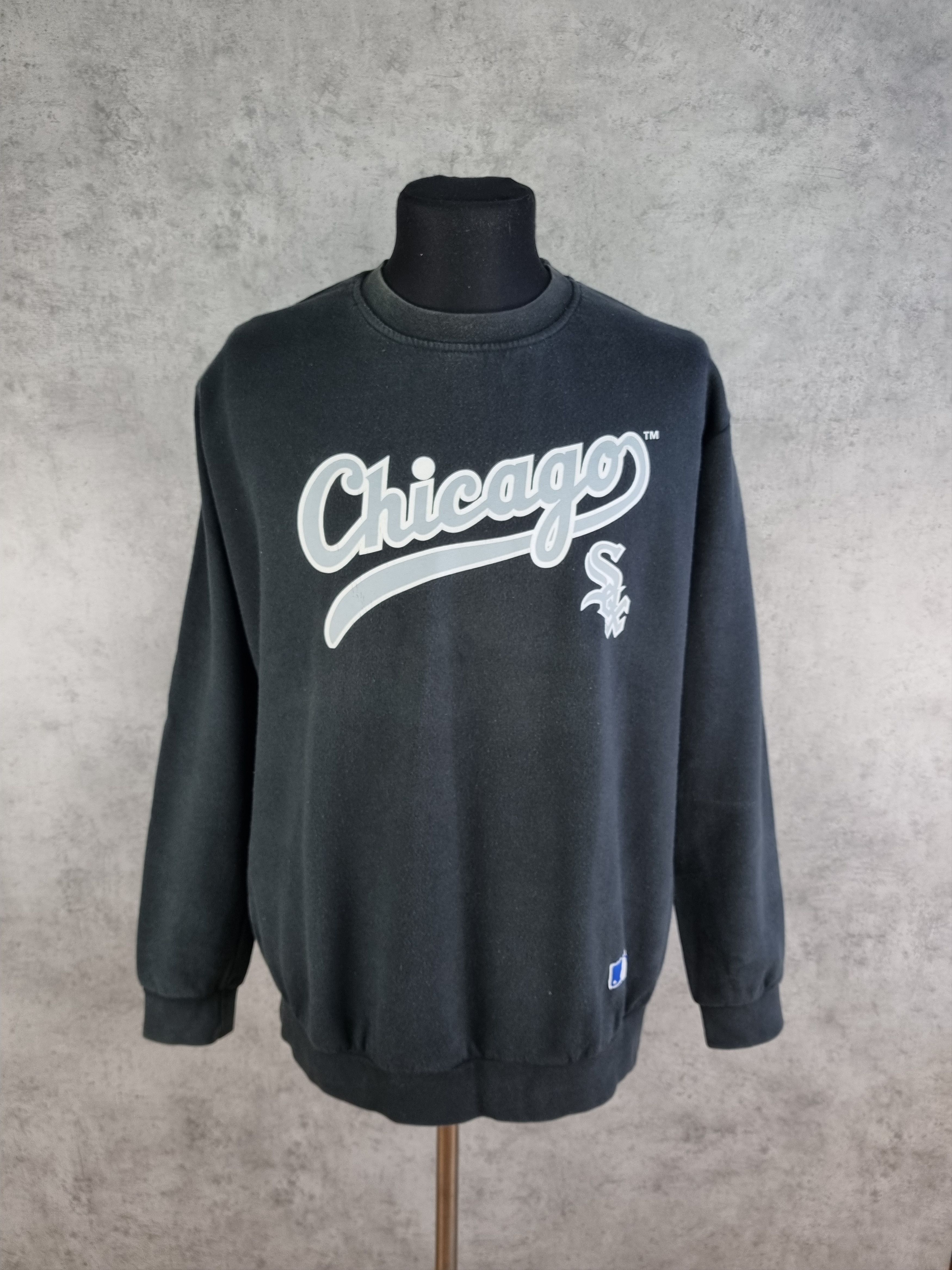 MLB × Vintage 90s Vintage Faded Chicago Sox Big logo Sweatshirts Size US XL / EU 56 / 4 - 12 Thumbnail