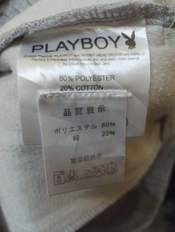 Playboy Vintage🔥 PLAYBOY Short Pants Vintage Big Logo Size US 32 / EU 48 - 5 Thumbnail