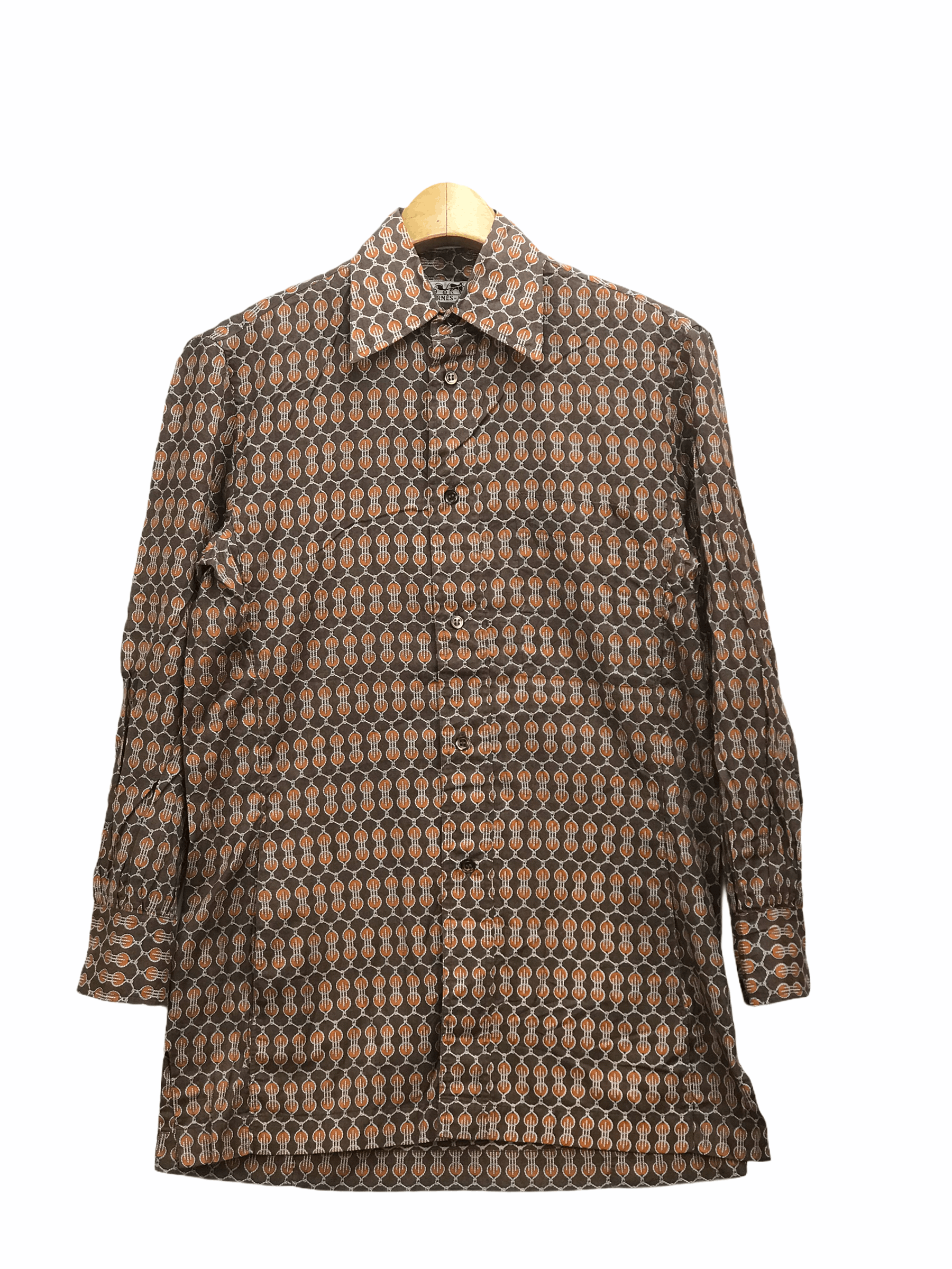 Hermes VINTAGE HERMES RARE DESIGN SHIRT Size US S / EU 44-46 / 1 - 1 Thumbnail