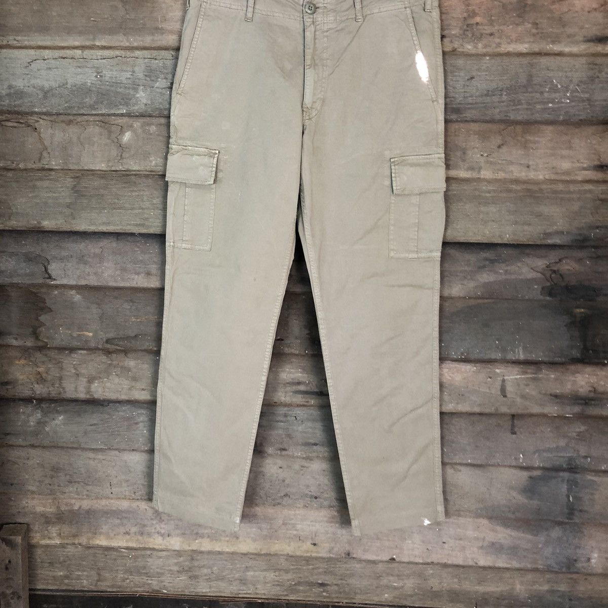 Japanese Brand DLL Uniqlo Brown Cargo Multipocket Pants #1501 Size US 32 / EU 48 - 3 Thumbnail