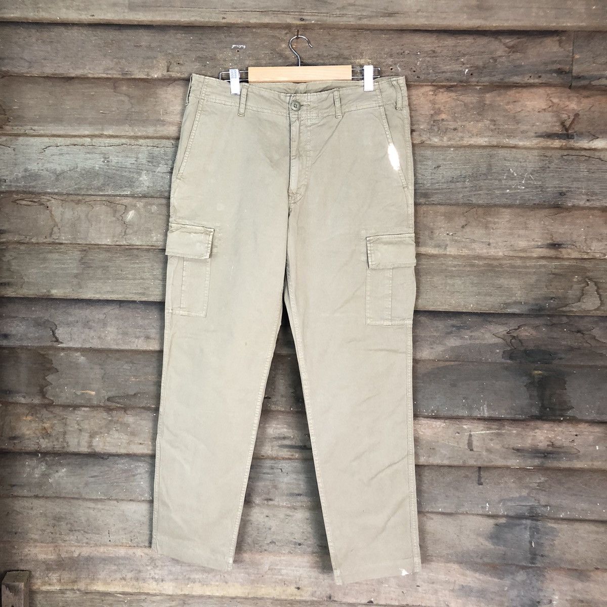 Japanese Brand DLL Uniqlo Brown Cargo Multipocket Pants #1501 Size US 32 / EU 48 - 1 Thumbnail