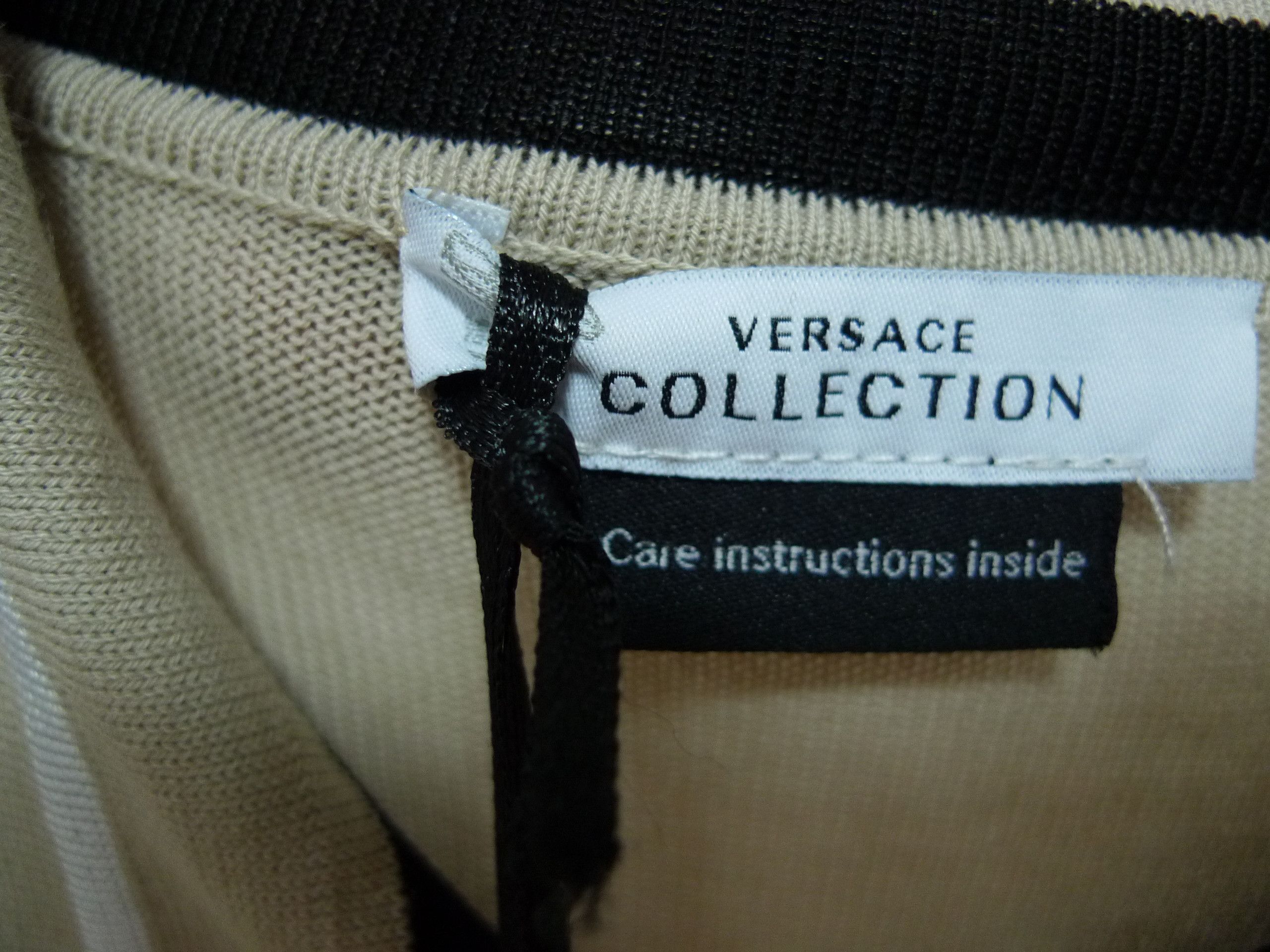Versace VERSACE COLLECTION 3 BUTTON BEIGE POLO SWEATHER SIZE XL Size US XL / EU 56 / 4 - 5 Thumbnail