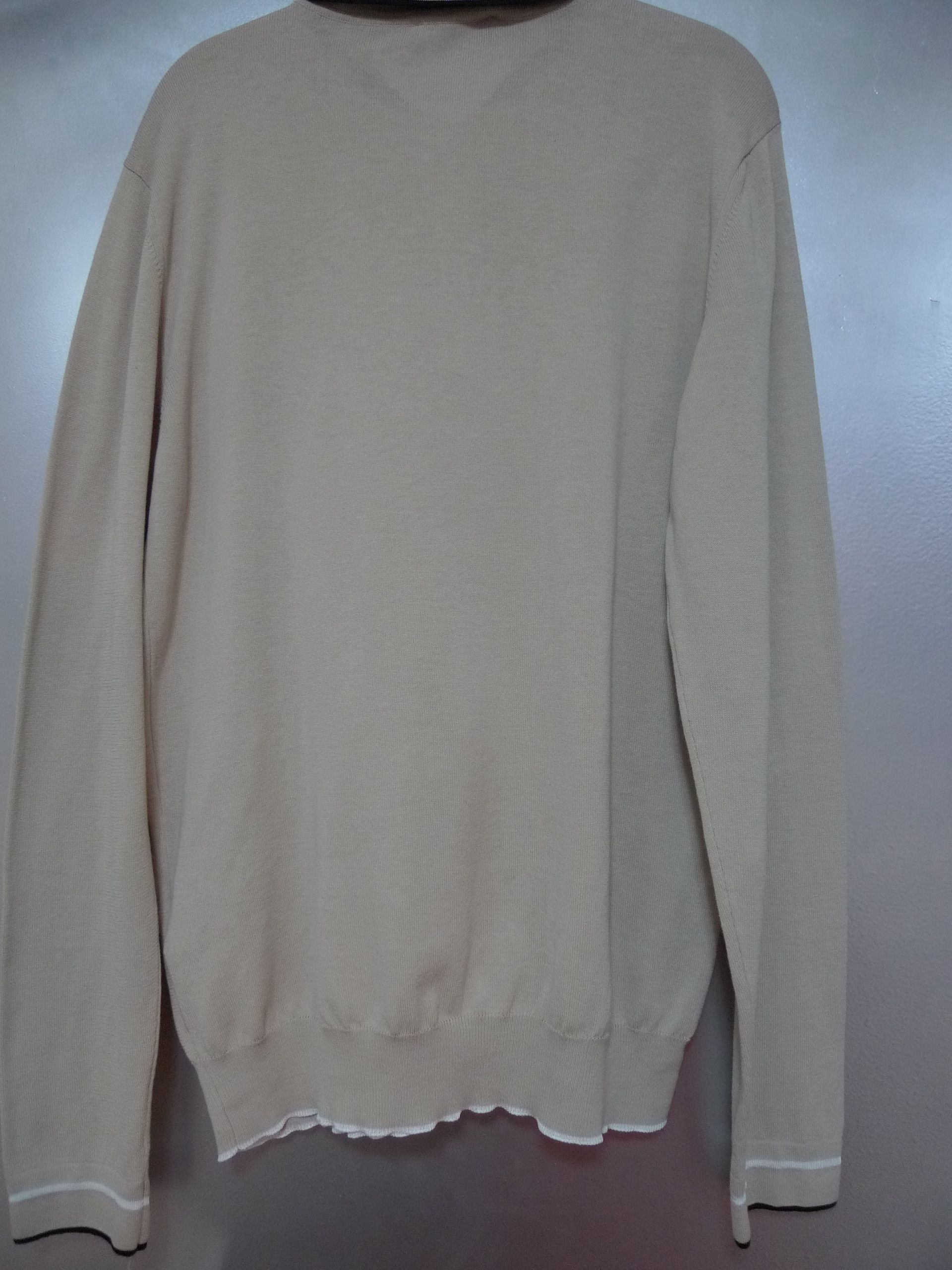 Versace VERSACE COLLECTION 3 BUTTON BEIGE POLO SWEATHER SIZE XL Size US XL / EU 56 / 4 - 3 Thumbnail