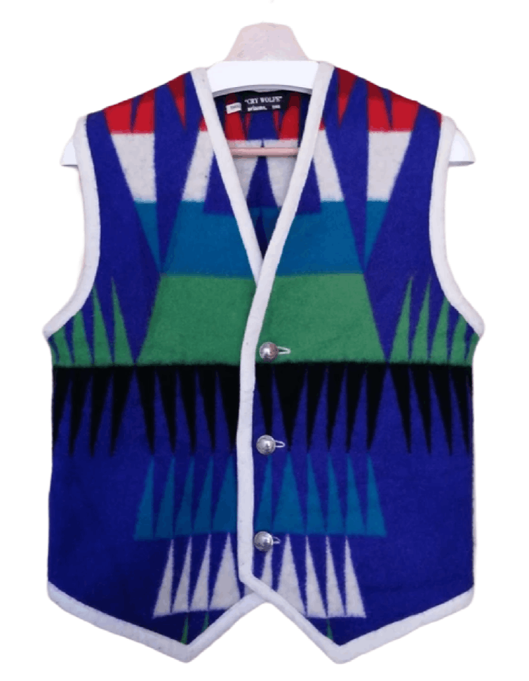 Vintage Vintage CRY WOLFE Wool Vest Size US S / EU 44-46 / 1 - 1 Thumbnail