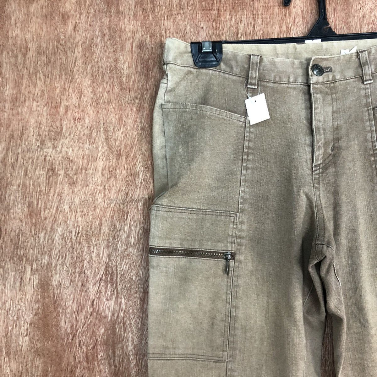 Japanese Brand DL Seeze Brown bootcut utility Multipocket Cargo Pants #1774 Size 27" / US 4 / IT 40 - 5 Thumbnail