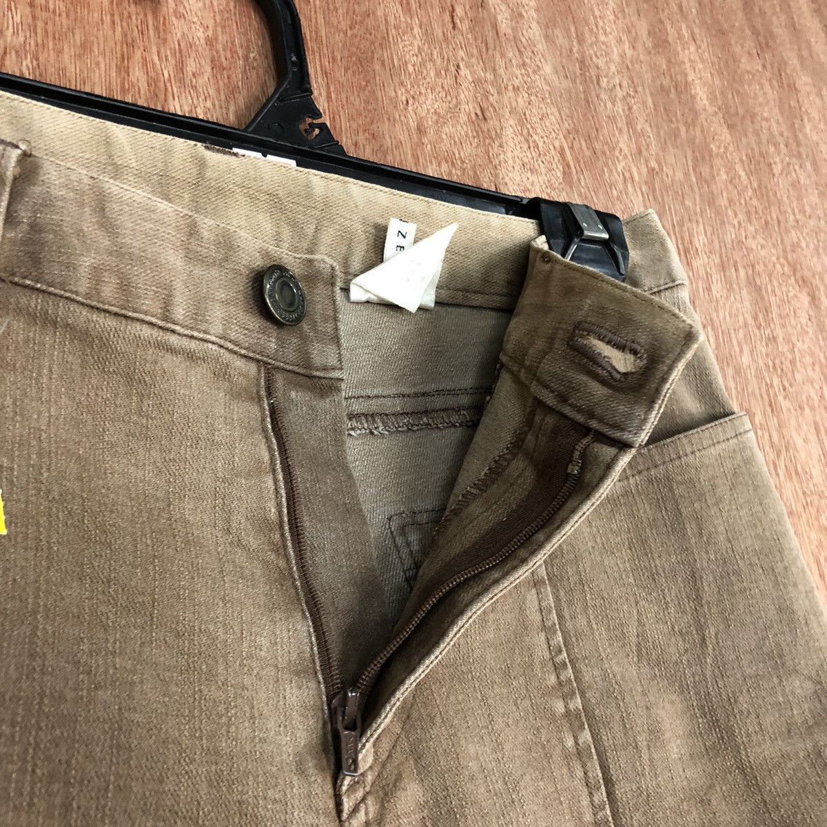 Japanese Brand DL Seeze Brown bootcut utility Multipocket Cargo Pants #1774 Size 27" / US 4 / IT 40 - 8 Thumbnail
