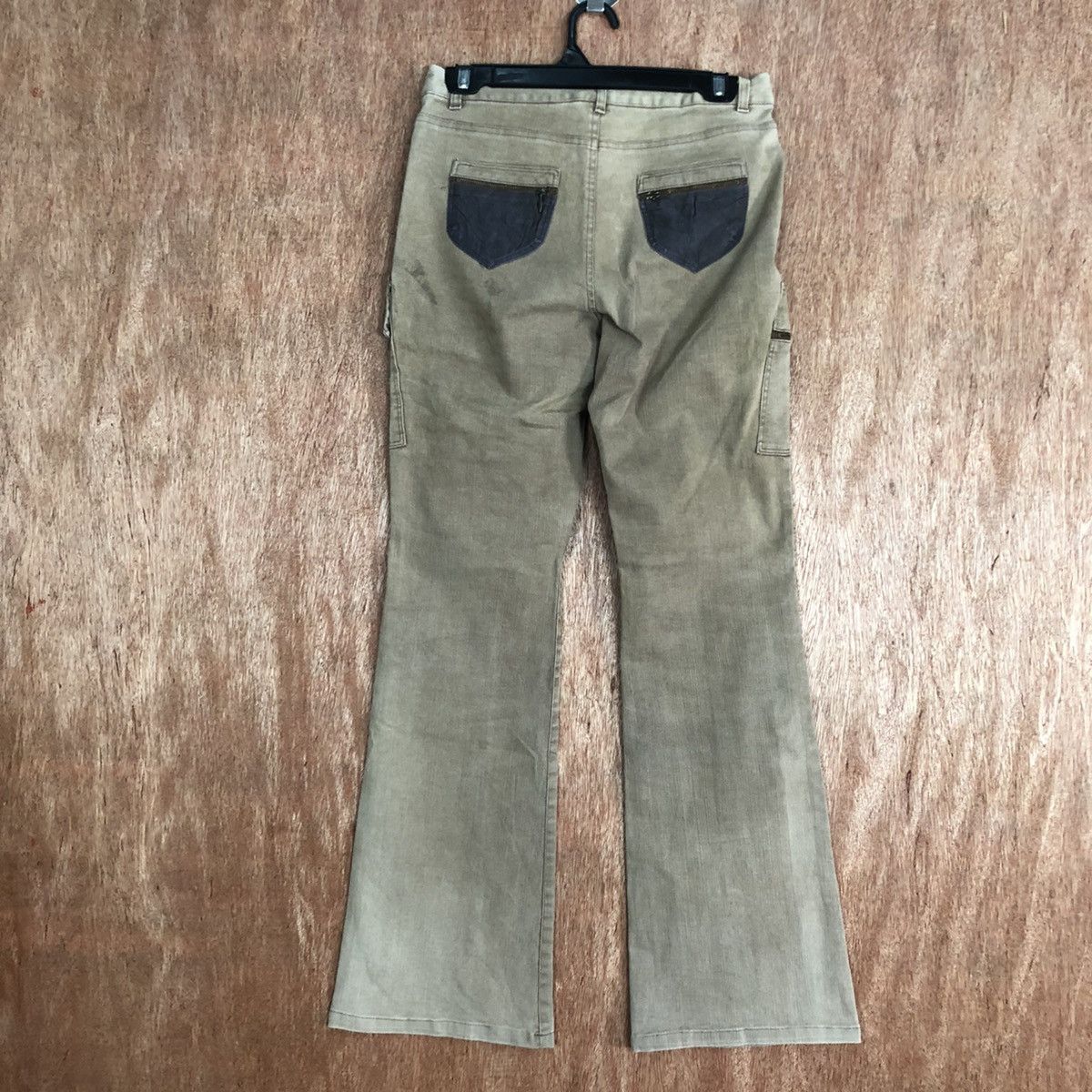 Japanese Brand DL Seeze Brown bootcut utility Multipocket Cargo Pants #1774 Size 27" / US 4 / IT 40 - 9 Thumbnail