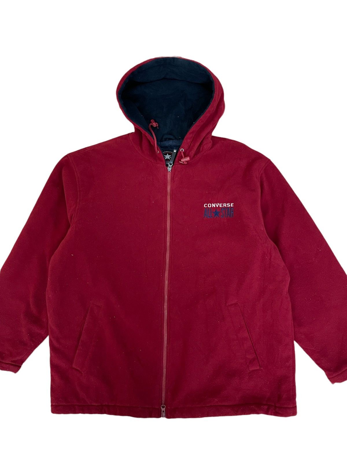 Converse × Vintage Vintage converse fleece jacket winter jacket Size US L / EU 52-54 / 3 - 4 Thumbnail
