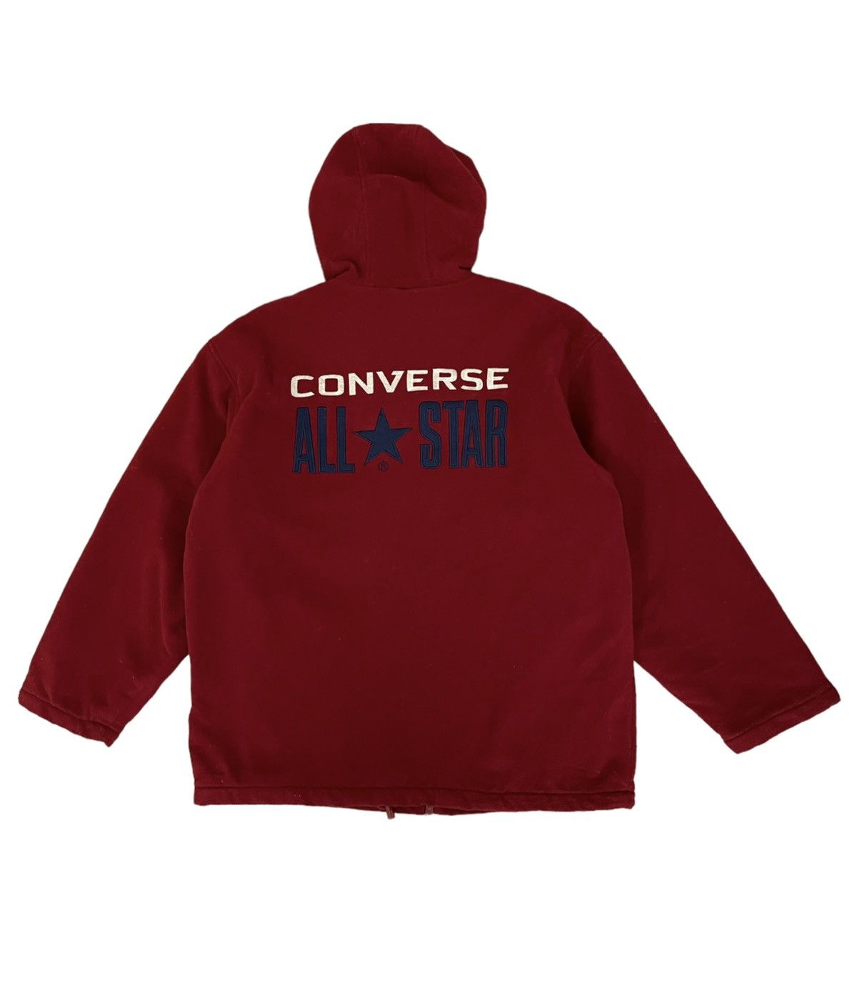 image of Converse Fleece Jacket Winter Jacket in Red, Men's (Size Large)