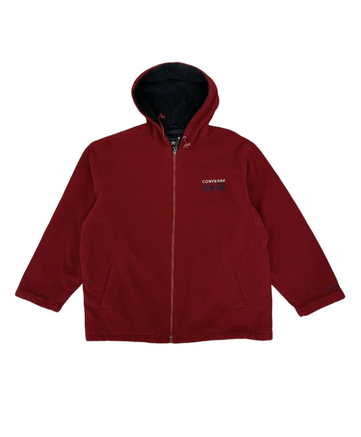 Converse × Vintage Vintage converse fleece jacket winter jacket Size US L / EU 52-54 / 3 - 2 Thumbnail