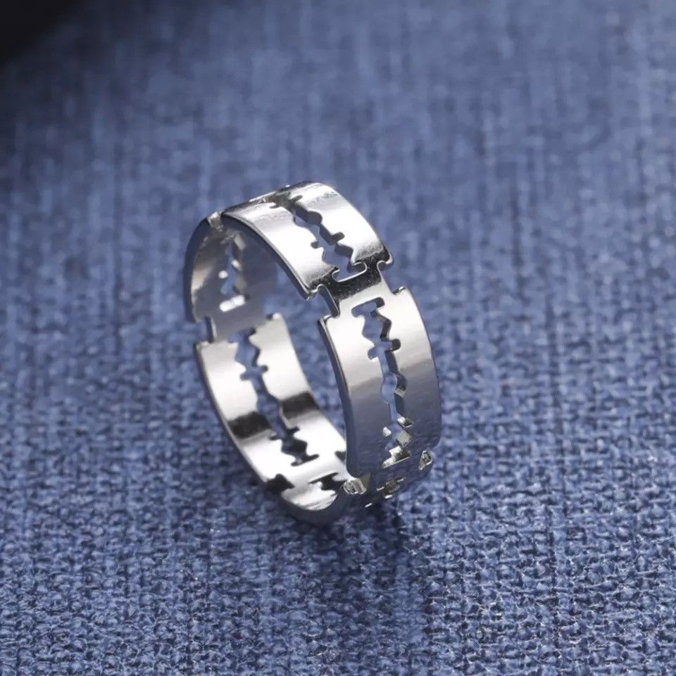 Jewelry Creative Handmade Blade Ring Size ONE SIZE - 1 Thumbnail