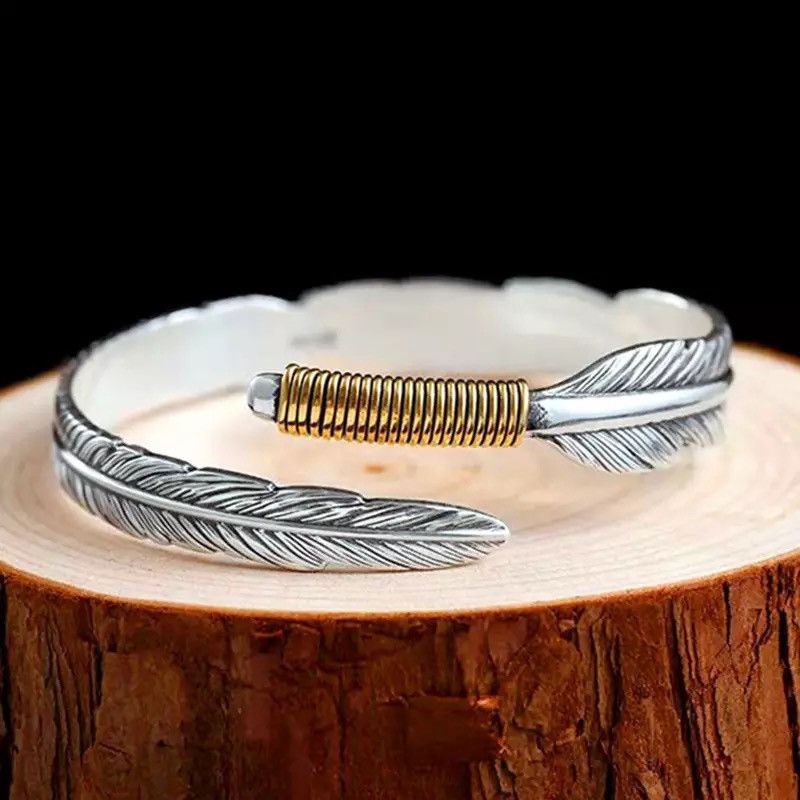 Jewelry Creative Feather Handmade Bracelet Size ONE SIZE - 1 Thumbnail