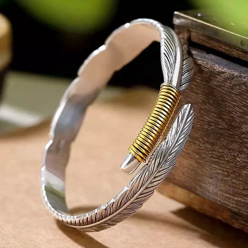 Jewelry Creative Feather Handmade Bracelet Size ONE SIZE - 3 Thumbnail