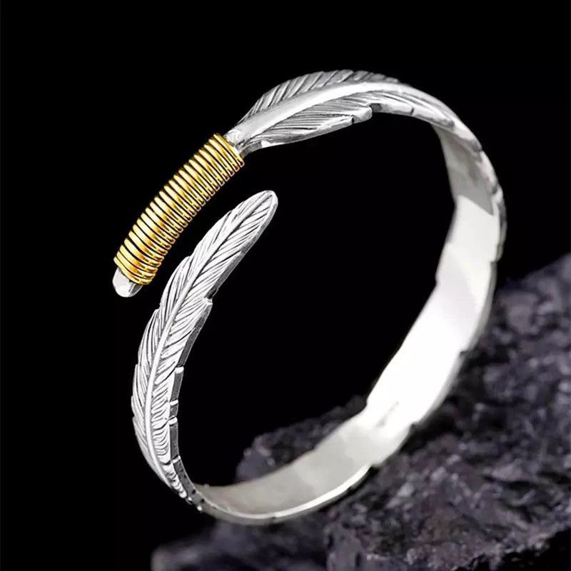 Jewelry Creative Feather Handmade Bracelet Size ONE SIZE - 4 Thumbnail