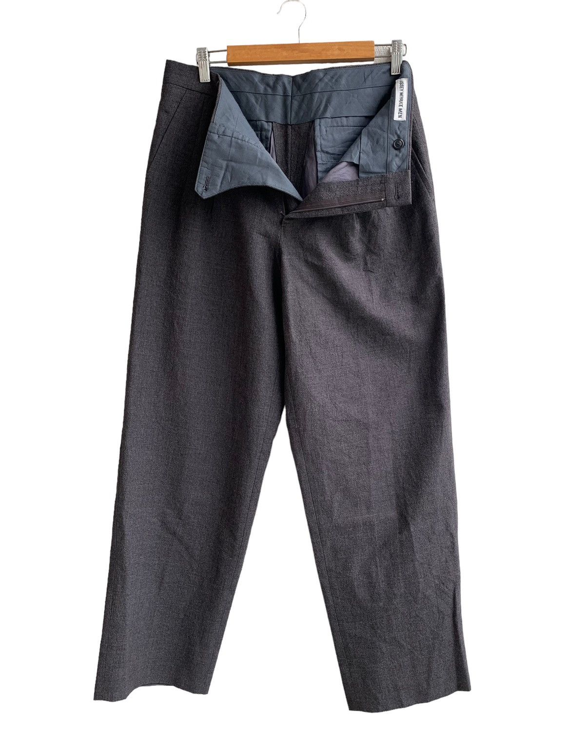 Issey Miyake 🔥Vintage Designer Issey Miyake Wool Trouser Pants Size US 32 / EU 48 - 2 Thumbnail