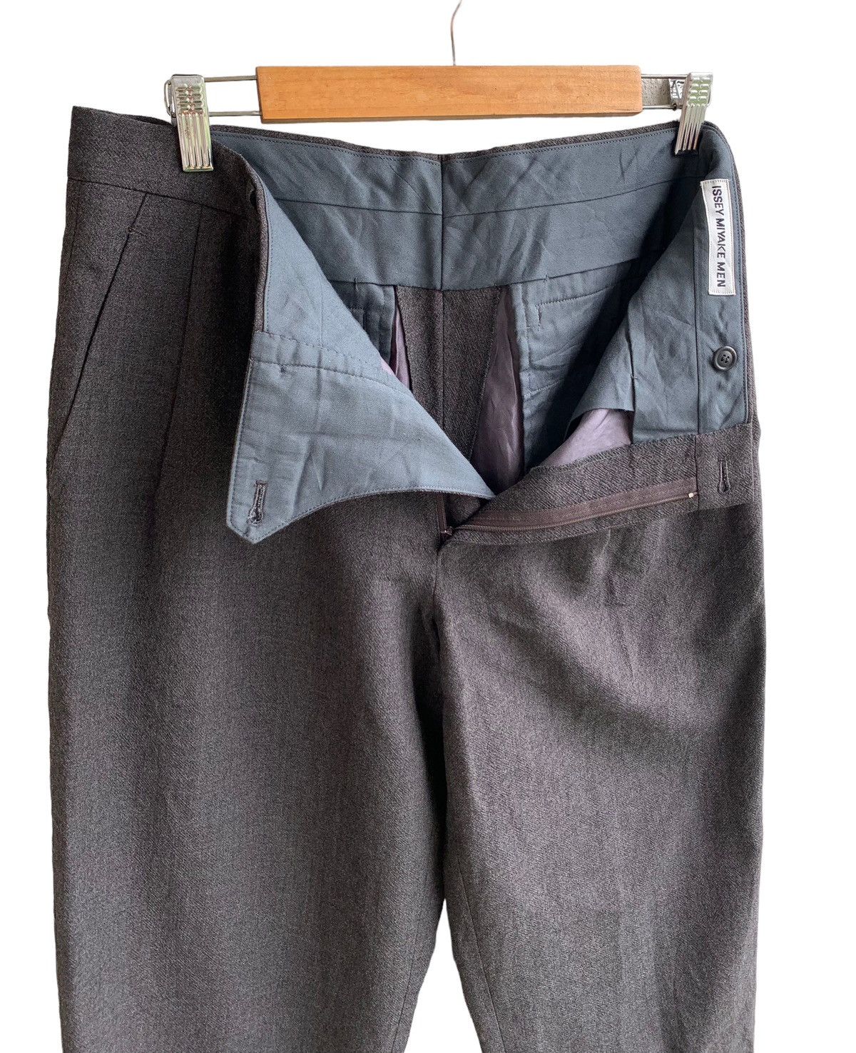 Issey Miyake 🔥Vintage Designer Issey Miyake Wool Trouser Pants Size US 32 / EU 48 - 8 Thumbnail