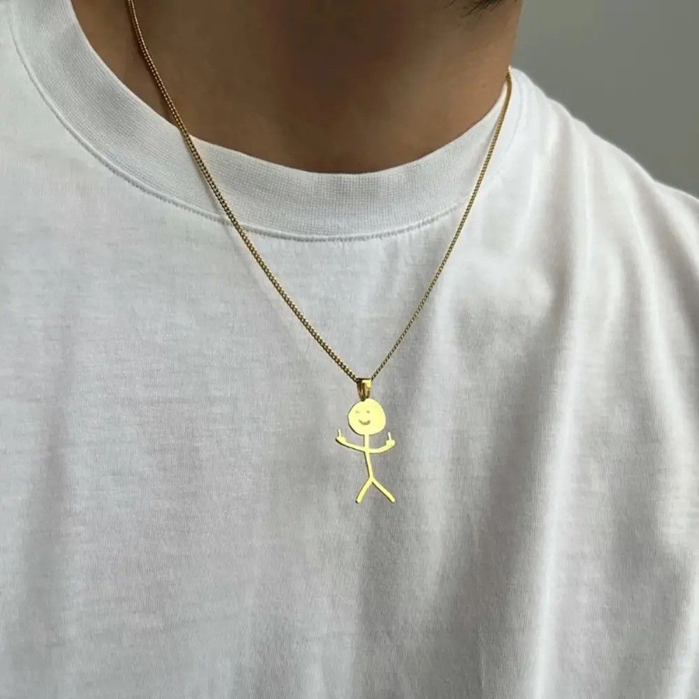Jewelry Hip Hop Fxck You Necklace Size ONE SIZE - 2 Thumbnail